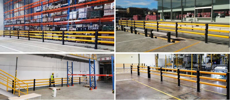 B44: LA Anti-Collision Guardrails Warehouse Safety Barrier Traffic Guardrails