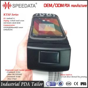 Portable Industrial Android Barcode Scanners Handheld Fingerprint Scanner