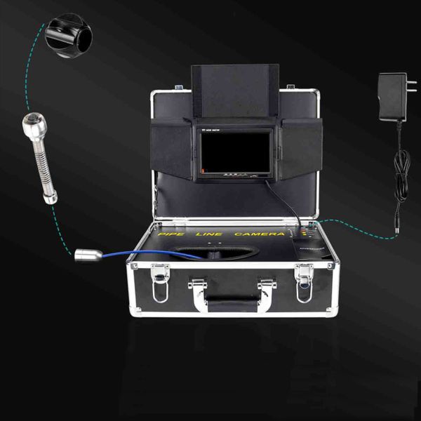 1080P 7 Inch Endoscope Pipe Inspection Camera 20M 25MM Head