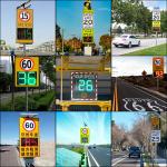 Solar Powered LED Radar Speed Sign with 100M Detection Range