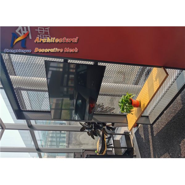 Balustrades Aluminum Expanded Mesh Screen 1.5mm Diamond Pattern