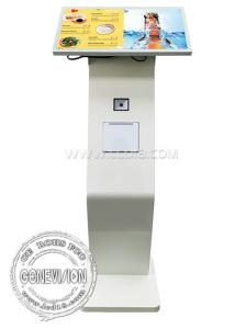 China 21.5 Cashless Self Ordering Touch Screen LCD Payment Machine K Stand with Printer QR Code Scanner on sale