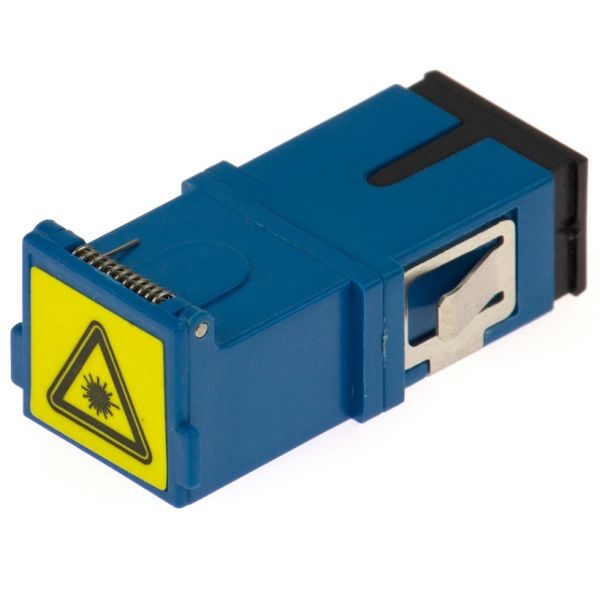 FTTH FTTB SM MM SC To SC Simplex Adapter Flangeless FTTX Network With Shutter