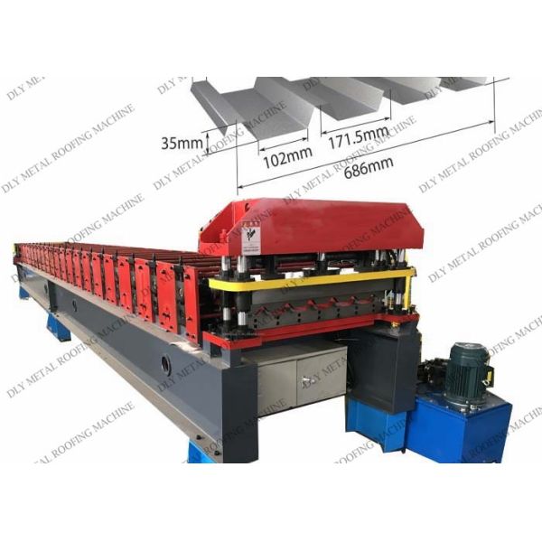 TR37 Trapezoidal Roofing Forming Machine 380V Metal Roll Forming Machine