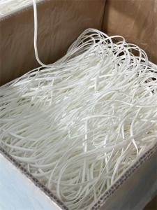 China 3.5MM White Elastic Earloop Flat Polyester Elastic Ear Loop For Mask on sale