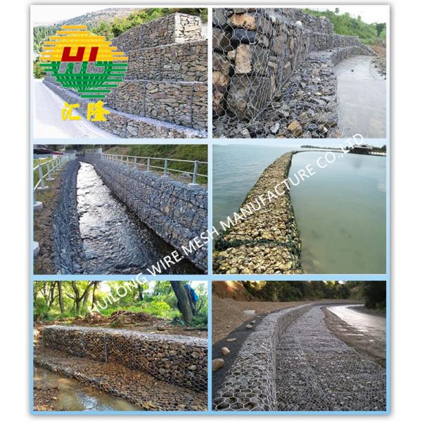 2.7mm / 3.4mm Hexagonal Gabion Basket Wire Mesh 2x1x1 80x100