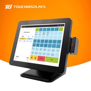 China 15 Inch TFT LCD Mobile POS Terminal Aluminum Shell With Printer Scanner on sale