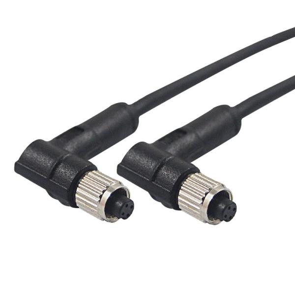 Cheap PA66 Automation Connector Sensor M5 IP67 4 Pin Female Shielded Molded Connector for sale