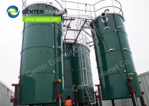 China AWWA Standard Leachate Storage Tanks With Aluminum Alloy Trough Deck Roofs on sale
