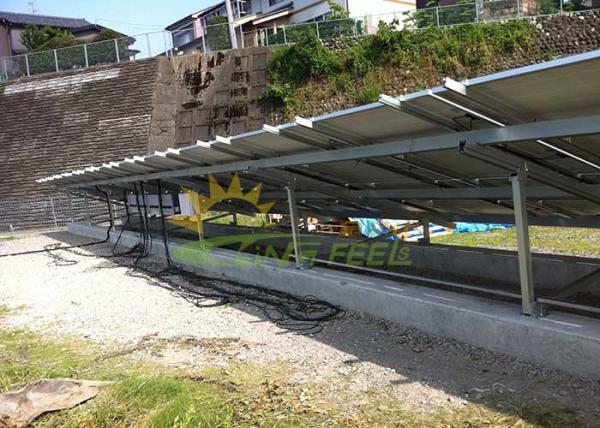 OEM Solar Panel ballasted solar racking Anodizing Surface
