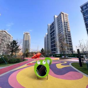 Quality Multicolor Animals Pattern EPDM Rubber Granule Flooring For Children Palyground wholesale