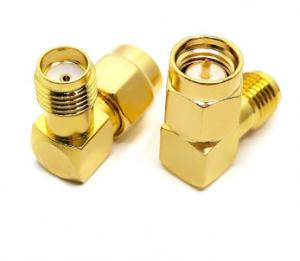 China Elbow RF SMA Type Male To Female Connector For Network Booster on sale