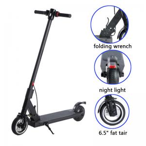 Quality 24v 250w Waterproof E Scooter , Folding Electric Scooter 6.5 Inch Tire wholesale