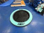 Swimming Pool Round Pool Float Island Folded Inflatable Water Hammock With Mesh
