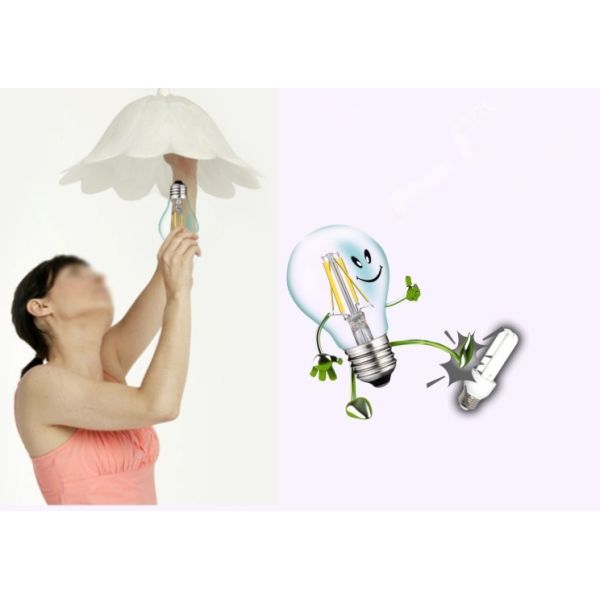 gold tinted T14/T45 filament LED bulb lights E26/E27 4Watt dimmable UL ETL