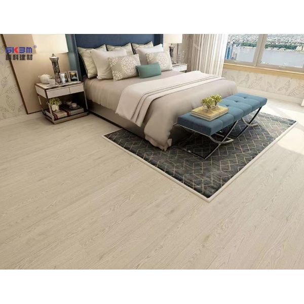 Refined White Oak Click Stone Plastic Composite Flooring Fireproof GKBM Greenpy SY-W3001