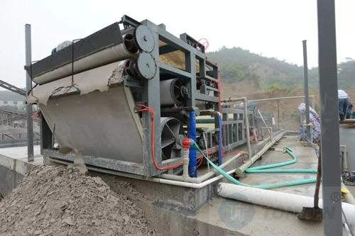Sewage Desilting Thickening Wastewater Belt Press Filter Sludge Dewatering Belt Machine