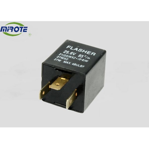 Black 3 Ways 27 Watt Electronic Led Flasher , Led Signal Light Flasher 12/24 Volt 36902A/36902B 81980-87502 166500-0110