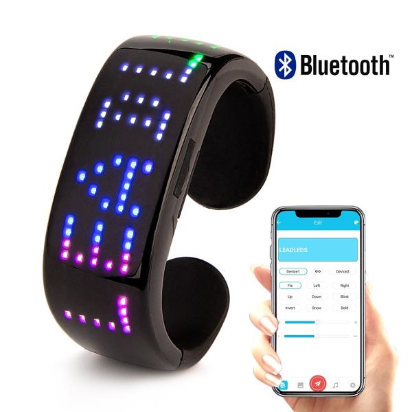 Cheap Bluetooth Remote Control LED Bracelet App Programe Text Pattern for sale