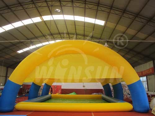 Customized Size Inflatable Square Swimming Pool UL / CE / EN14960 Approval