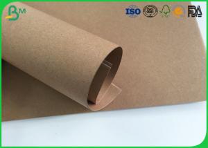 Quality Grade AAA Kraft Brown Paper Roll , Test Liner Paper For Making Corrugated Box wholesale