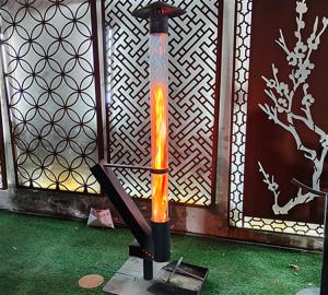 Quality Outdoor Freestanding Patio Heater Portable Modern Wood Pellet Stoves 140cm wholesale