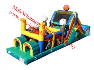 Quality Inflatable Obstacle Courses For Rent , Moon Bounce Obstacle Course wholesale