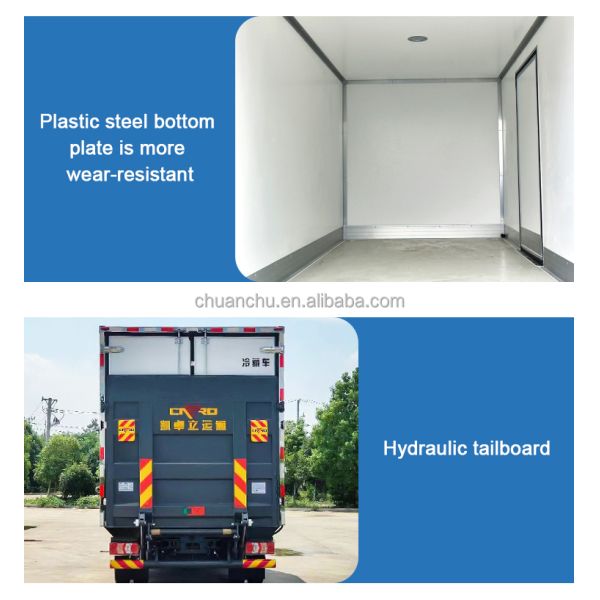 Temperature-Controlled Transport 4L Engine Capacity Qingling Isuzu 6-ton Refrigerated Truck Vegetable Fresh-keeping Truck