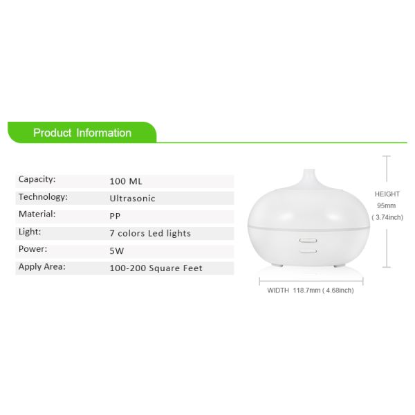 ChaoJin Home Air Portable Ultrasonic USB Mini 100ML Electronic Aroma Diffuser