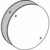 Electrical Blank Weatherproof Outlet Cover Exterior Receptacle Cover Aluminum Round