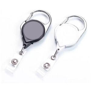 Quality Custom Double-Sided Sublimation Lanyard Clips Heat Transfer Keychain Clip For ID Badges Keys Backpacks wholesale