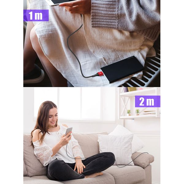 Essager 5A Type C Fast Cable 1M 2M Fast Charging USB 2.0 Data Transfer Type C Cable