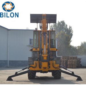 Yunnei Engine Backhoe Loader , 76KW Front Loader Tractor