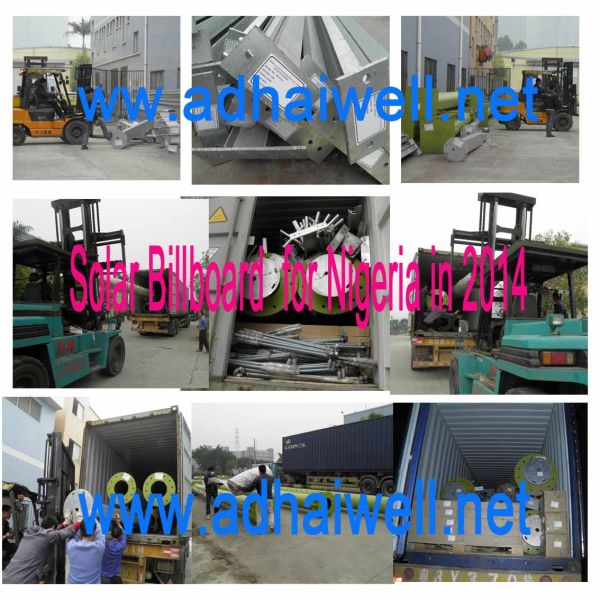 Solar Power Equipment for Outdoor Advertising Billboard