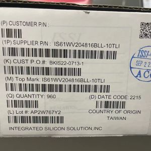 Quality 32mbit 48TSOP EEPROM Memory IS61WV204816BLL 10TLI IC SRAM PARALLEL wholesale