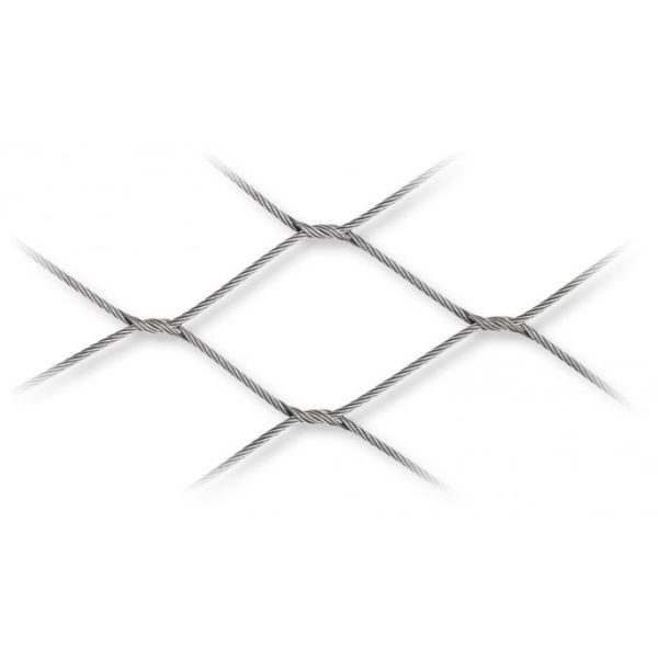 Stainless Steel 2mm 60x60mm Wire Rope Mesh 2