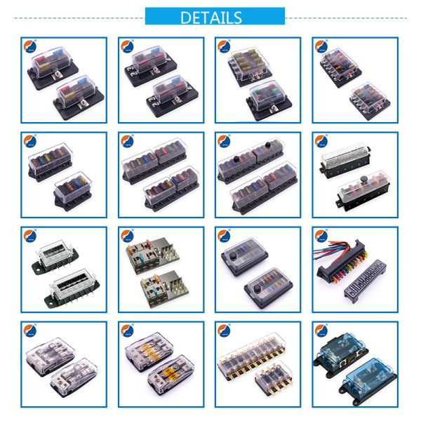 Automotive Car Brass Bus Bar 4P 6P MIDI Fuse Holder Block for Battery Pack