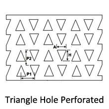 Cheap Triangle Hole Perforated Metal With for Sound Protection and Noise Reduction for sale