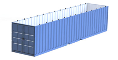 Shipping Bulk Container Liner Open Top 20ft 30ft 40ft Customized