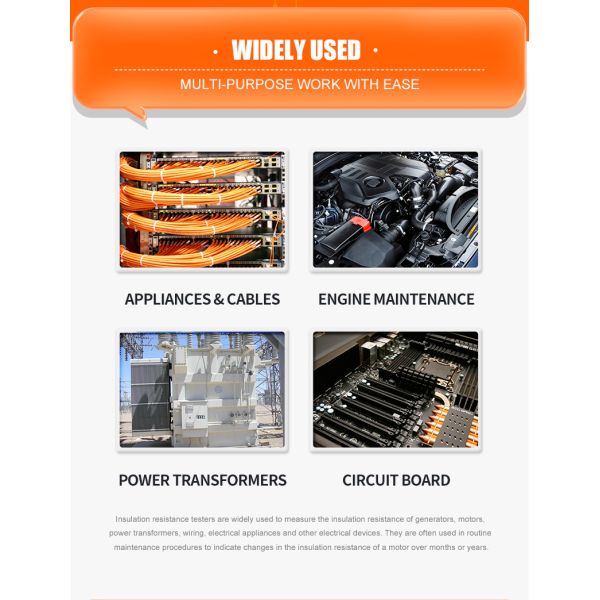 VICTOR VC60B+ Digital Insulation Resistance Tester High-definition LCD screen 5000 words display clear handwriting