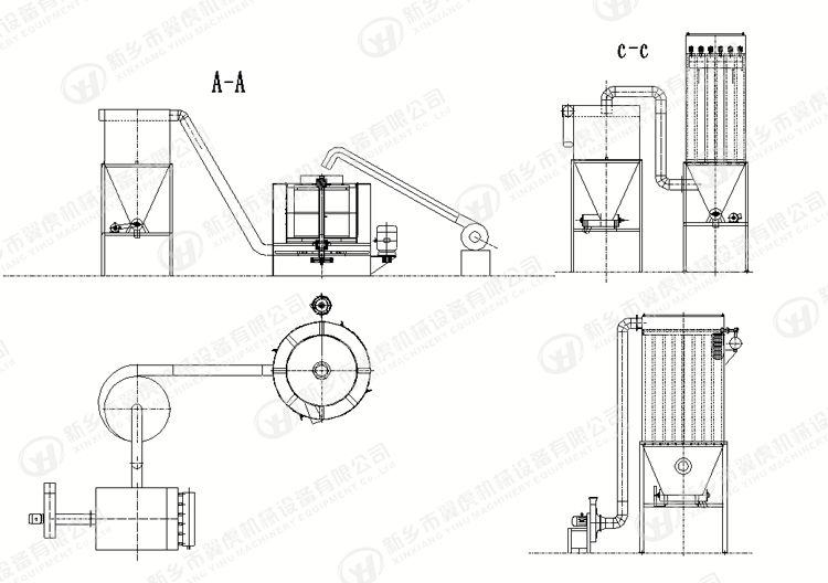 Vertical Airflow Vibratory Screen Separator Filter For Light Material