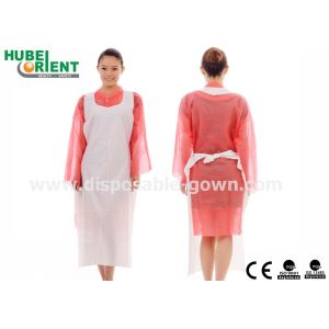 Quality 0.08mm Polythene Disposable Plastic Apron With Smooth Surface wholesale