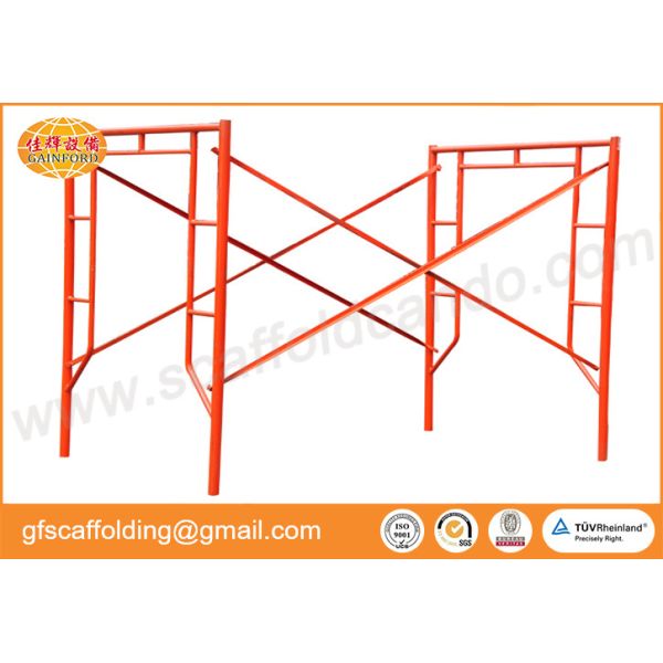 Colorful painted walk through frame main frame 1219*1524mm with high bearing capacity for high building