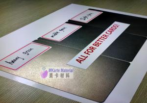 China Grained Laminated Steel Plate For Personalization Smart Cards Lamination on sale