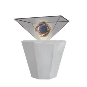 Inverted Triangle Pyramid 3D Holographic Display Android / Windows System HDMI / USB Input