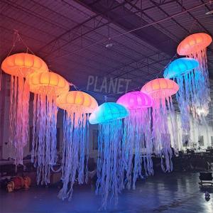 China Wedding Christmas Decor Colorful Jellyfish Lamp Inflatable Jellyfish Decoration Balloon on sale