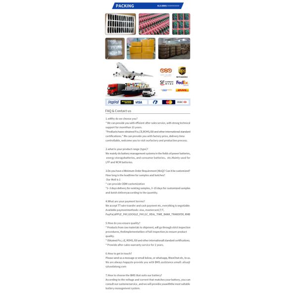 48V 13S Li-ion BMS for E-bike Battery 20A 3.7V