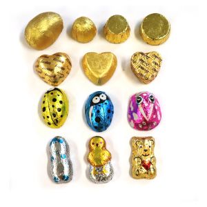 PLC and Touch Screen Controlled FILLING Heart Shape Foil Wrapping Machine For