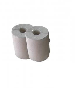 China 650 °C White Calcium Silicate Pipe Covering Insulation Material 600mm Length on sale