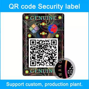 Quality QR Code Scanning Query Multi Layer Label Anti Counterfeit Custom Wine Stickers wholesale